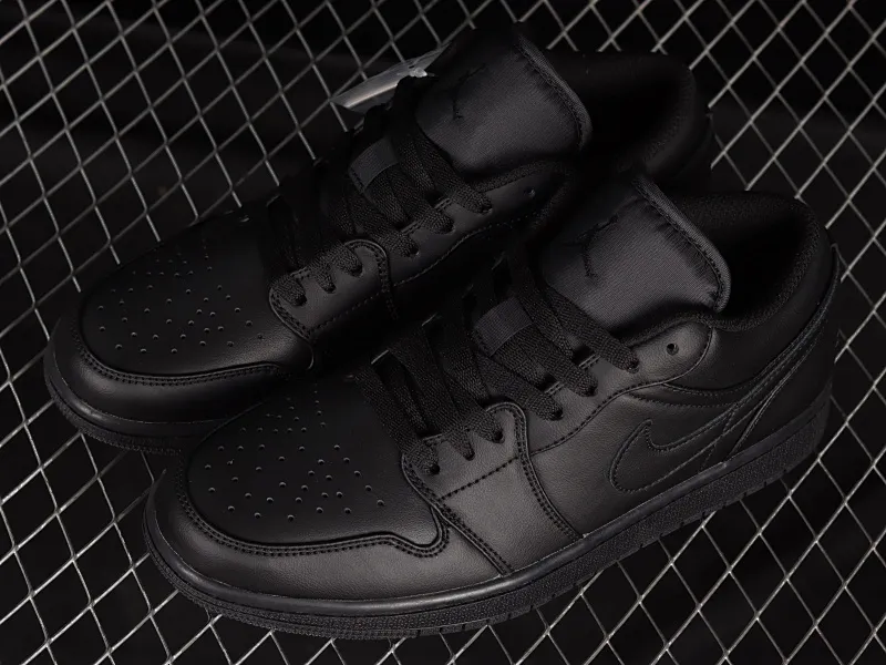 All Categories Air Jordan Jordan Series Basketball Shoes Air Jordan 1 Low Air Jordan 1 Low AJ1 Joe 1 All Black Low State Basketball Shoes 553558-093